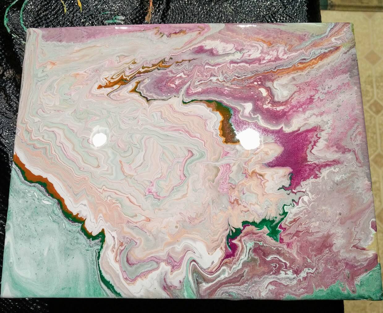 My second fluid art painting